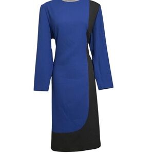 Vintage Henry Lee Block Dress Made in the USA Size 8